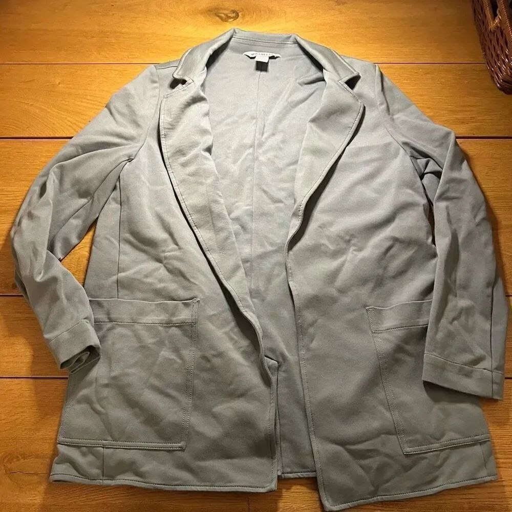 Athleta blazer gray blue 6
